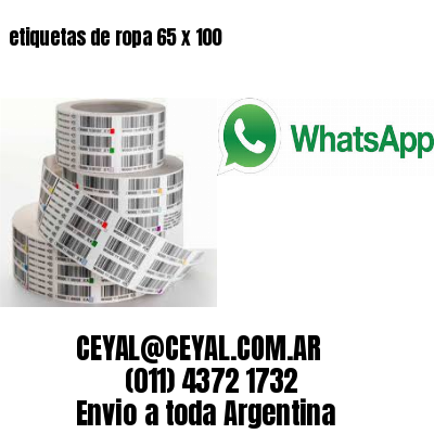etiquetas de ropa 65 x 100