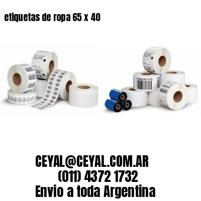 etiquetas de ropa 65 x 40
