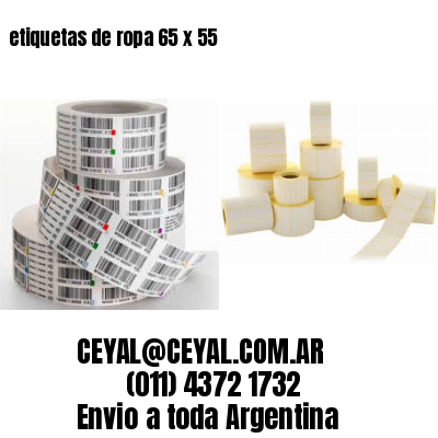 etiquetas de ropa 65 x 55