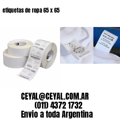etiquetas de ropa 65 x 65