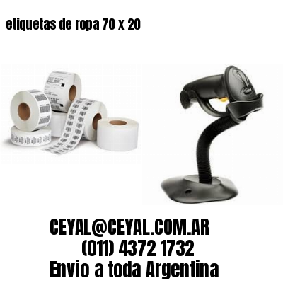 etiquetas de ropa 70 x 20
