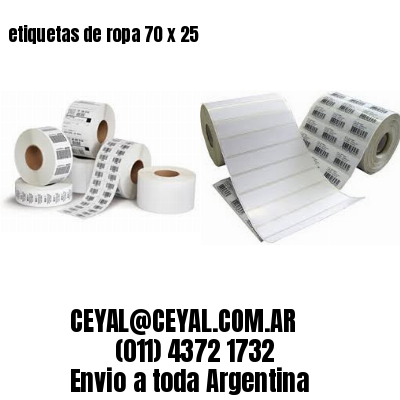 etiquetas de ropa 70 x 25
