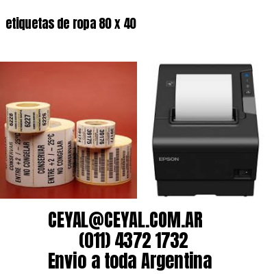 etiquetas de ropa 80 x 40