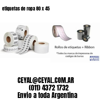 etiquetas de ropa 80 x 45