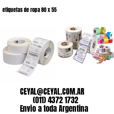 etiquetas de ropa 80 x 55