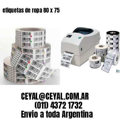 etiquetas de ropa 80 x 75