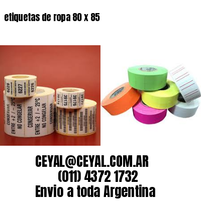 etiquetas de ropa 80 x 85