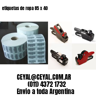 etiquetas de ropa 85 x 40