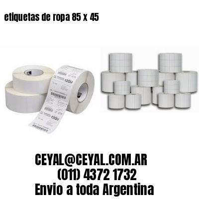 etiquetas de ropa 85 x 45