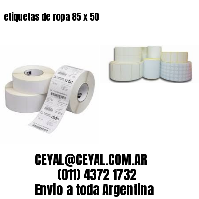 etiquetas de ropa 85 x 50