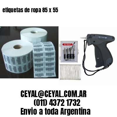 etiquetas de ropa 85 x 55