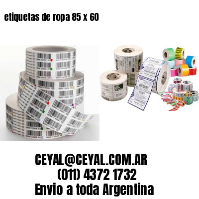 etiquetas de ropa 85 x 60