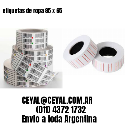 etiquetas de ropa 85 x 65