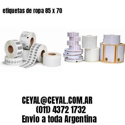 etiquetas de ropa 85 x 70