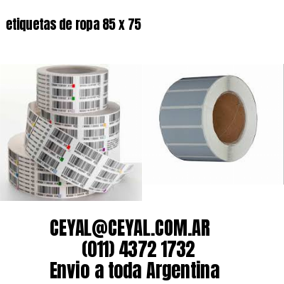 etiquetas de ropa 85 x 75