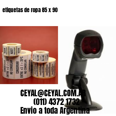 etiquetas de ropa 85 x 90