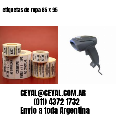 etiquetas de ropa 85 x 95