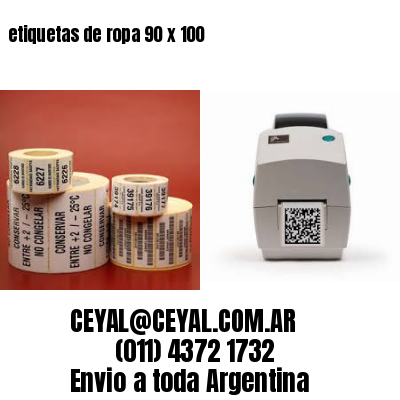 etiquetas de ropa 90 x 100