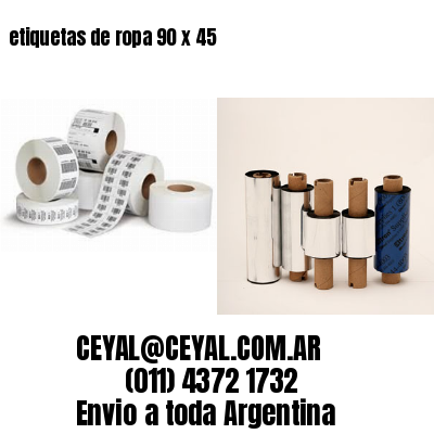 etiquetas de ropa 90 x 45