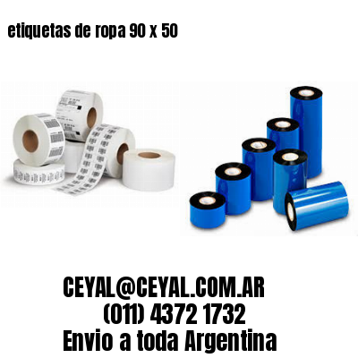 etiquetas de ropa 90 x 50