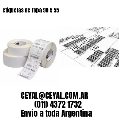 etiquetas de ropa 90 x 55