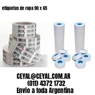 etiquetas de ropa 90 x 65