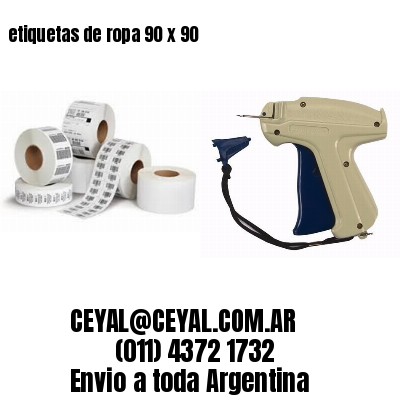 etiquetas de ropa 90 x 90