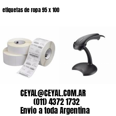 etiquetas de ropa 95 x 100
