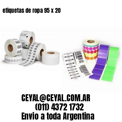 etiquetas de ropa 95 x 20