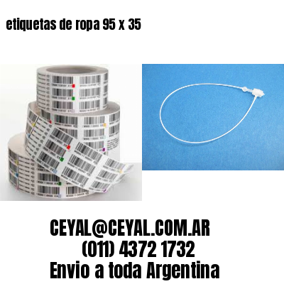 etiquetas de ropa 95 x 35