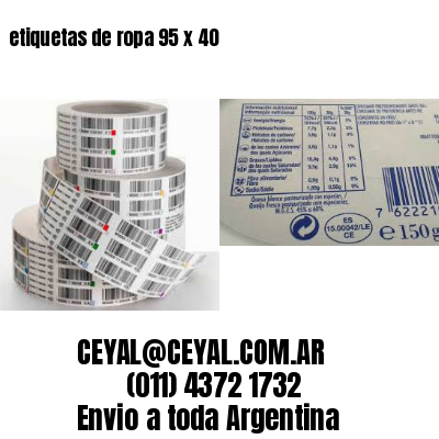 etiquetas de ropa 95 x 40
