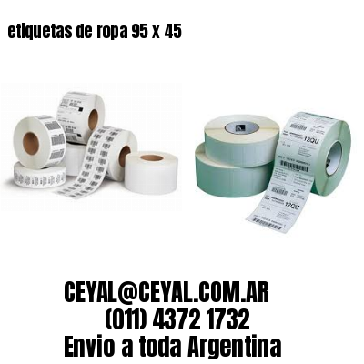 etiquetas de ropa 95 x 45