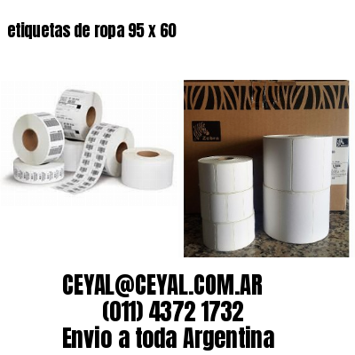 etiquetas de ropa 95 x 60