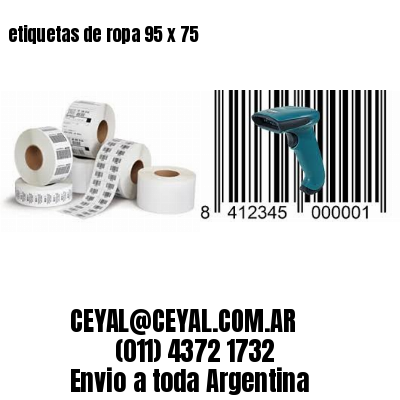 etiquetas de ropa 95 x 75