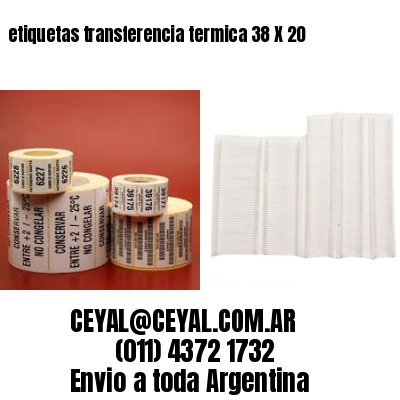 etiquetas transferencia termica 38 X 20