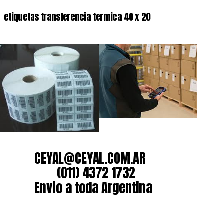 etiquetas transferencia termica 40 x 20