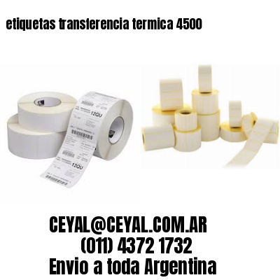 etiquetas transferencia termica 4500