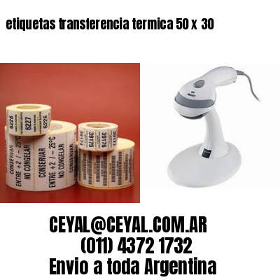 etiquetas transferencia termica 50 x 30