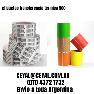 etiquetas transferencia termica 500