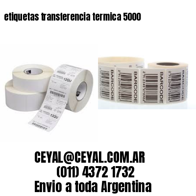 etiquetas transferencia termica 5000