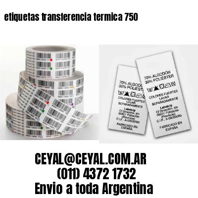 etiquetas transferencia termica 750