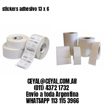 stickers adhesivo 13 x 6