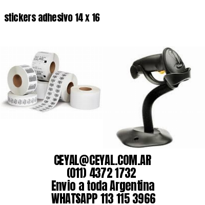 stickers adhesivo 14 x 16