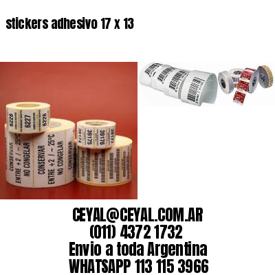 stickers adhesivo 17 x 13