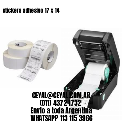 stickers adhesivo 17 x 14