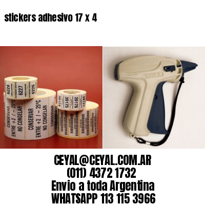 stickers adhesivo 17 x 4