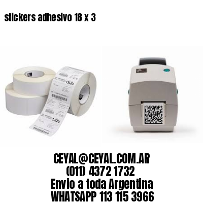 stickers adhesivo 18 x 3