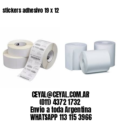 stickers adhesivo 19 x 12