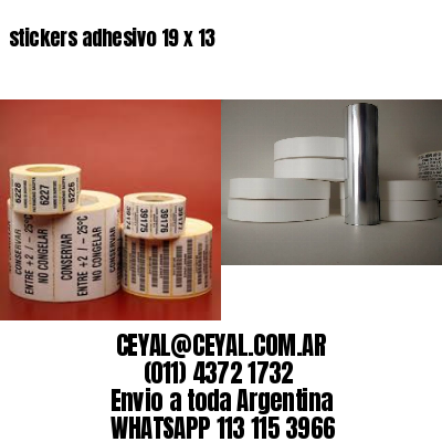 stickers adhesivo 19 x 13