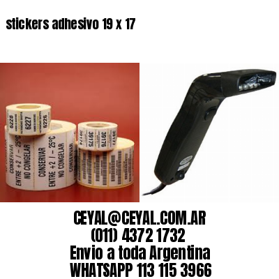 stickers adhesivo 19 x 17